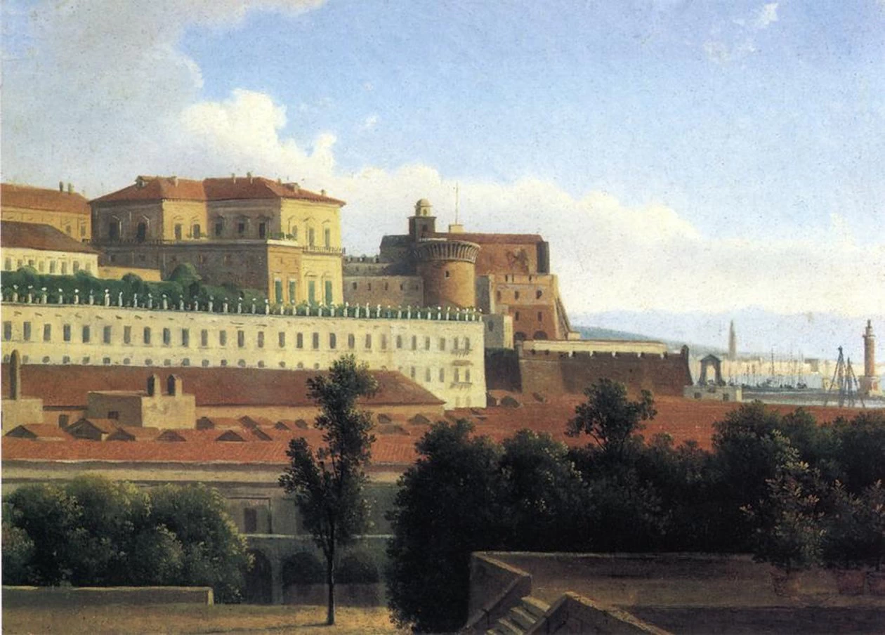 Alexandre Hyacinthe Dunouy - Napoli, Palazzo Reale e Arsenali